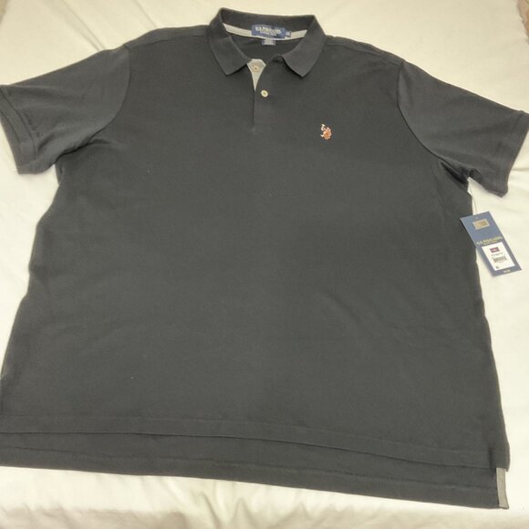 U.S. Polo Assn. Mens Black Luxury Feel Polo Shirt 2XL Short Sleeve Embroidered L - Picture 2 of 6